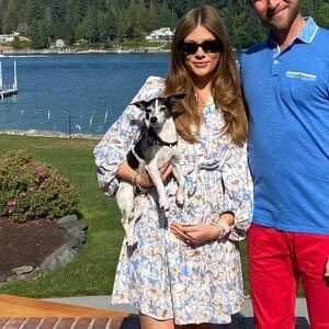 Neo Noir Floral  cotton dress Small or Medium